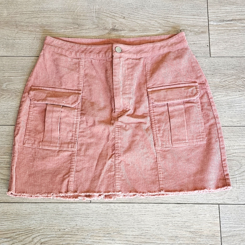 Newbury Kustom Burnt Orange Mini Skirt Size Medium